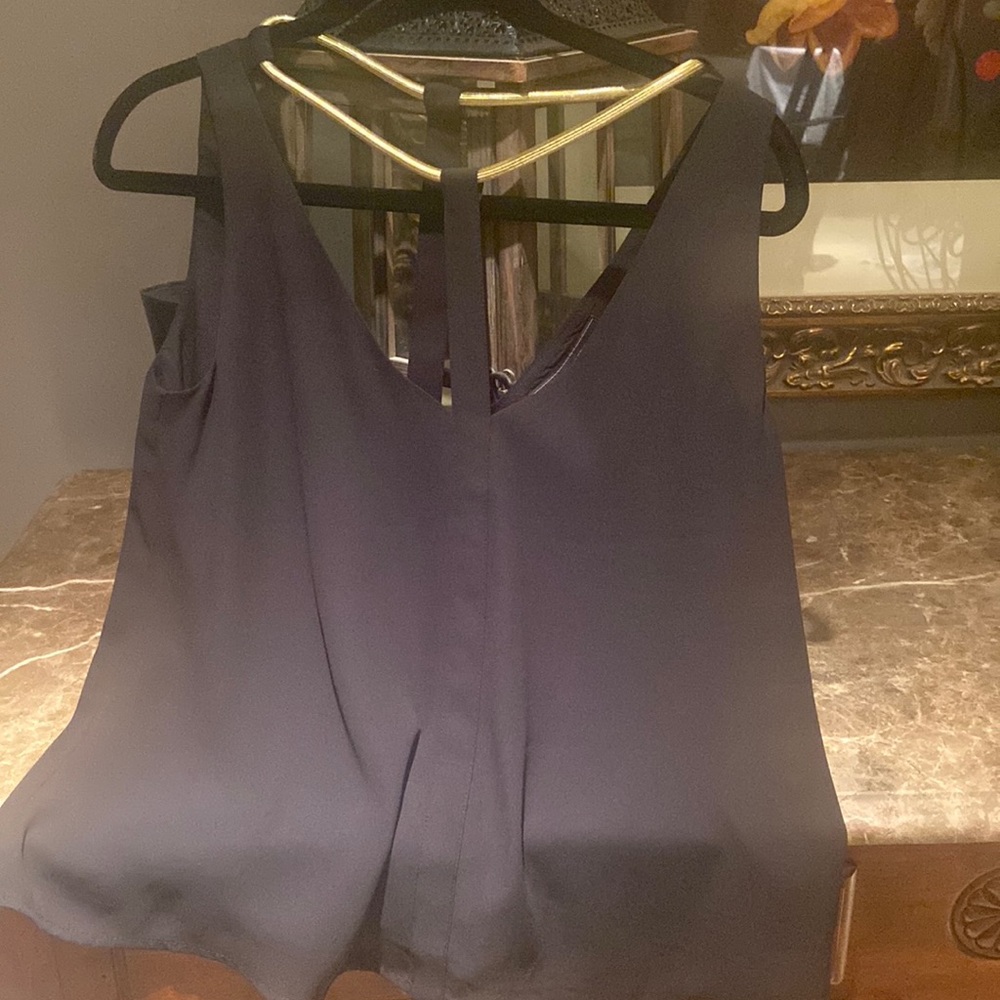 Black and Gold BCBG top
